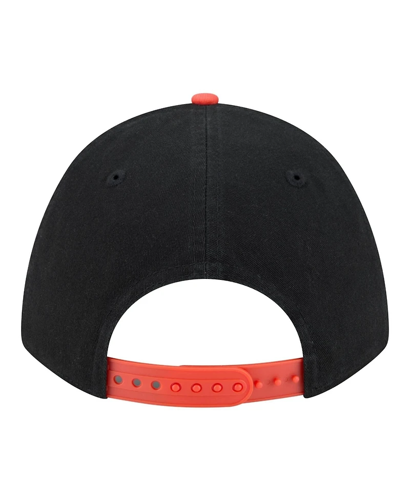New Era Men's Black/Orange Baltimore Orioles Team Loyal 9FORTY M-Crown Adjustable Hat