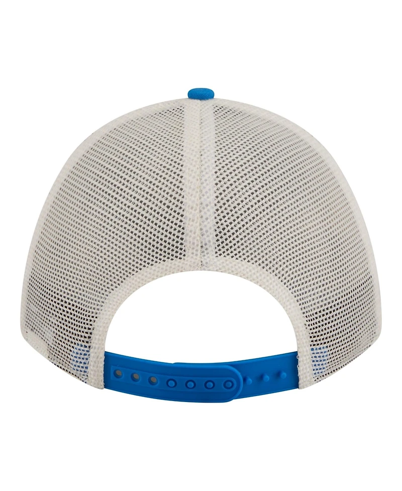 New Era Women's Cream/Blue Detroit Lions Retro A-Frame 9FORTY Adjustable Hat