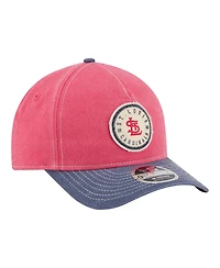 New Era Men's Red/Navy St. Louis Cardinals Felt M-Crown 9FORTY Adjustable Hat
