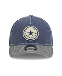 New Era Men's Navy/Gray Dallas Cowboys 9FORTY Felt A-Frame Adjustable Hat