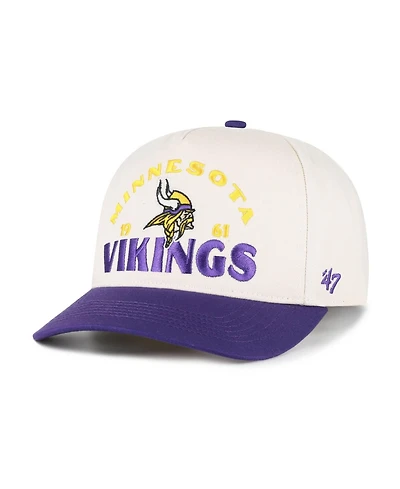 47 Brand Men's Natural Minnesota Vikings Arcitext Hitch Adjustable Hat