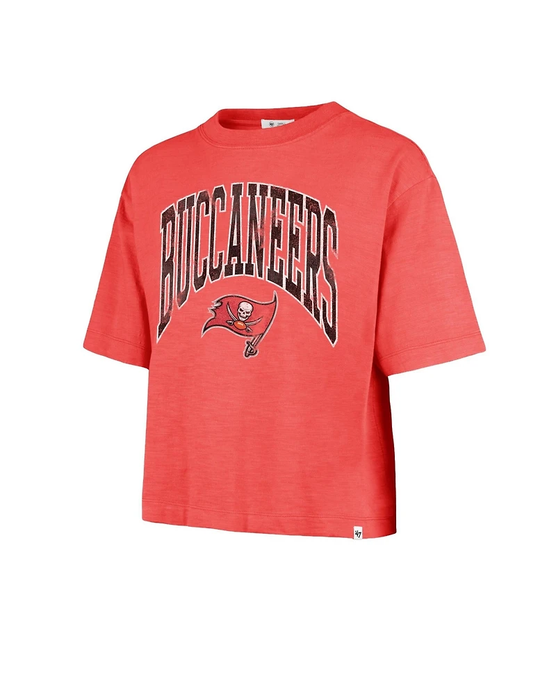 '47 Brand Women's Tampa Bay Buccaneers Mindi Cropped Slub T-Shirt