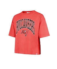 '47 Brand Women's Tampa Bay Buccaneers Mindi Cropped Slub T-Shirt