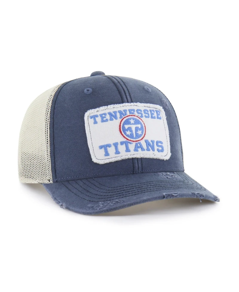 '47 Brand Men's Navy Tennessee Titans Egremont Well-Worn Adjustable Trucker Hat