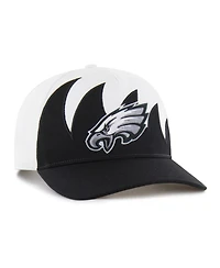 47 Brand Men's White Philadelphia Eagles Jagged Hitch Adjustable Hat