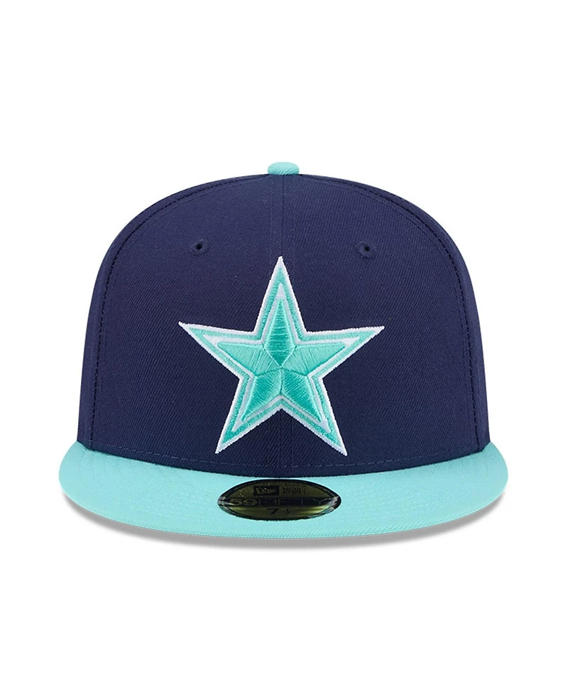 New Era Men's Navy/Light Blue Dallas Cowboys Two-Tone Color Pack 59FIFTY Fitted Hat