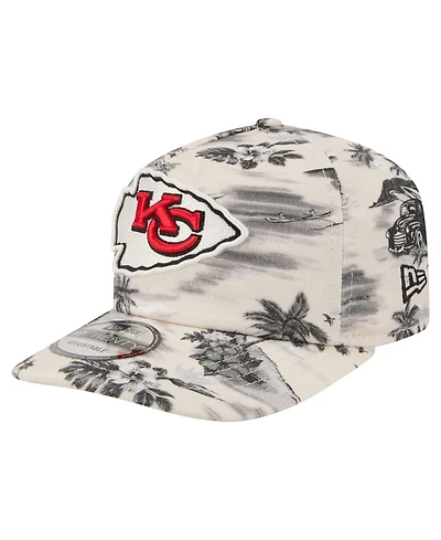 New Era Men's White Kansas City Chiefs Tropics 19TWENTY Adjustable Hat