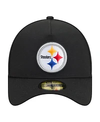 New Era Men's Black Pittsburgh Steelers A-Frame 59FORTY Fitted Hat