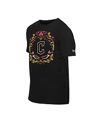 New Era Men's Black Cleveland Guardians Dia de los Muertos T-Shirt