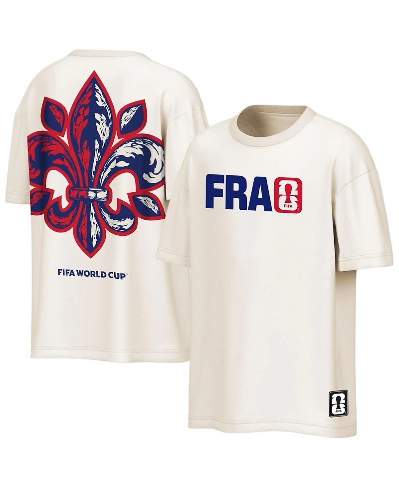 Outerstuff Men's Cream France Fifa World Cup 2026 Livery Oversized T-Shirt
