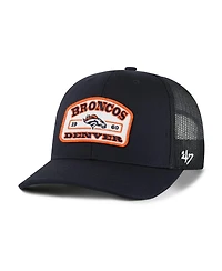 47 Brand Men's Navy Denver Broncos Roadway Adjustable Trucker Hat