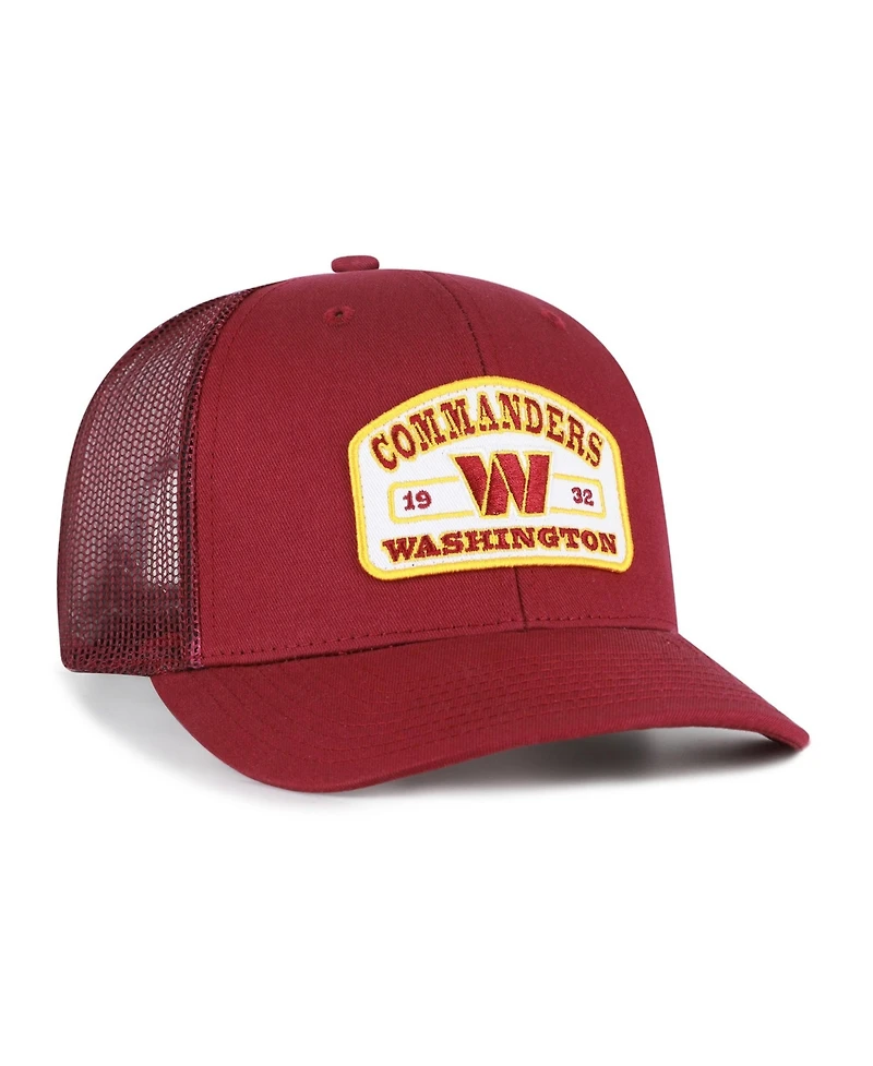47 Brand Men's Burgundy Washington Commanders Roadway Adjustable Trucker Hat