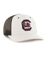 Carhartt x '47 Brand Men's Natural/Brown South Carolina Gamecocks Undyed Trucker Adjustable Hat