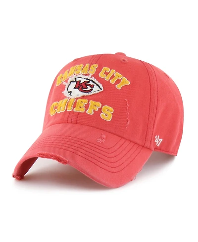 '47 Brand Men's Red Kansas City Chiefs Seymoore Clean Up Adjustable Hat