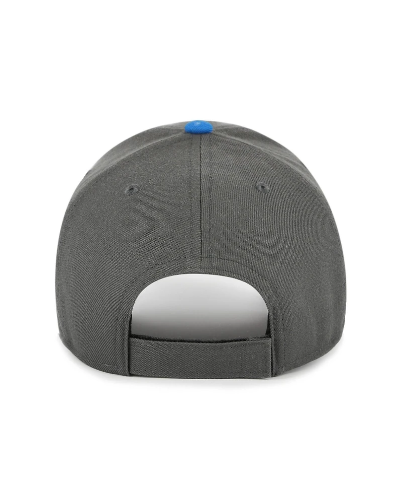 '47 Brand Men's Charcoal Los Angeles Chargers Split Block Mvp Adjustable Hat