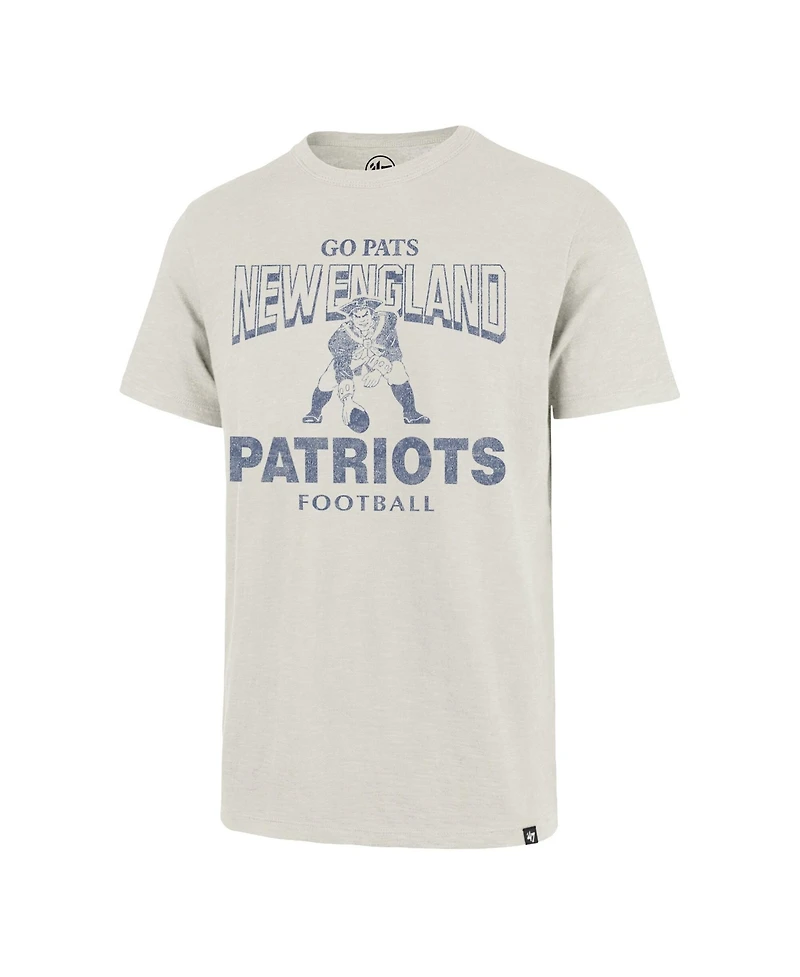 47 Brand Men's Natural New England Patriots Head On Scrum T-Shirt