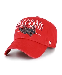 '47 Brand Men's Red Atlanta Falcons Throwback Graphic Clean Up Adjustable Hat