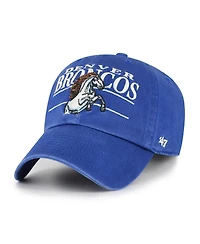 '47 Brand Men's Royal Denver Broncos Throwback Graphic Clean Up Adjustable Hat