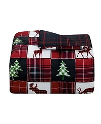 Macy's Deer Check Reversible Microfiber 3-piece Comforter Set