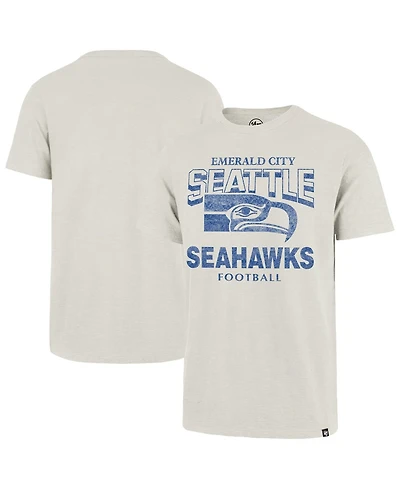 47 Brand Men's Natural Seattle Seahawks Head On Scrum T-Shirt