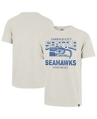 47 Brand Men's Natural Seattle Seahawks Head On Scrum T-Shirt