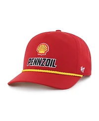47 Brand Men's Red Joey Logano Sponsor Logo Side Patch brr° Hitch Rope Adjustable Hat