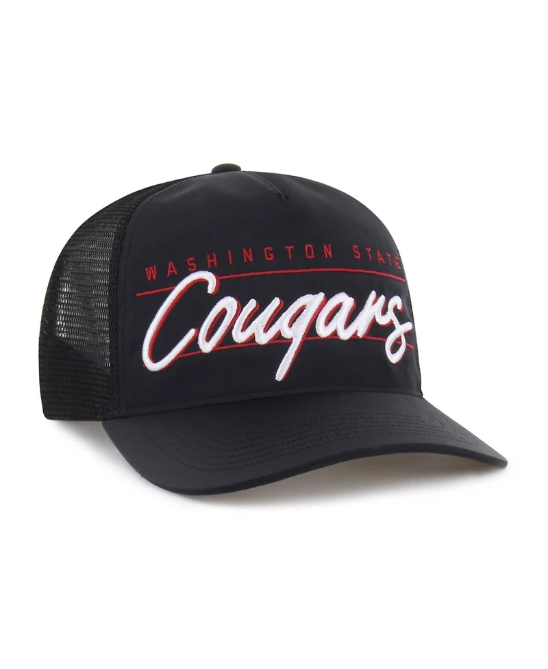 47 Brand Men's and Women's Black Washington State Cougars brr° Condor Mesh Hitch Adjustable Hat