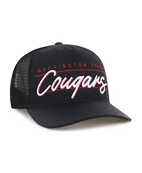 47 Brand Men's and Women's Black Washington State Cougars brr° Condor Mesh Hitch Adjustable Hat