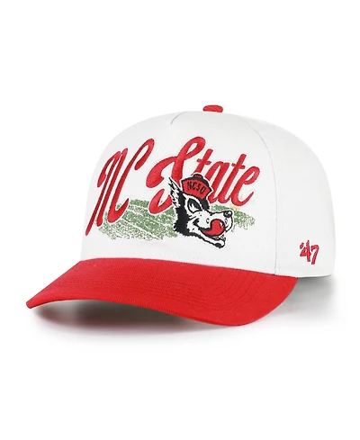 47 Brand Men's and Women's Natural Nc State Wolfpack Saturday Capsule Enfield Hitch Adjustable Hat
