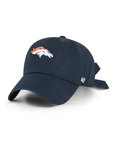 47 Brand Women's Navy Denver Broncos Bow Back Clean Up Adjustable Hat