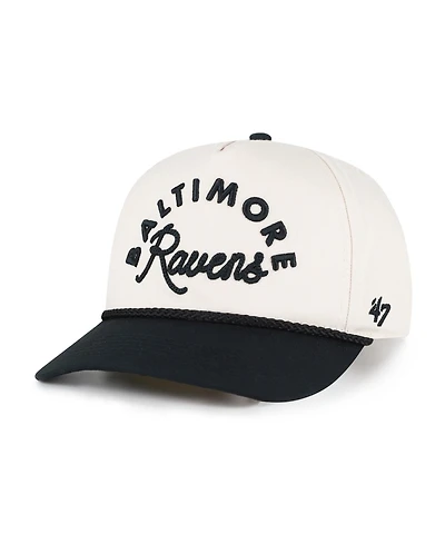 47 Brand Women's Natural Baltimore Ravens Rope Script Hitch Adjustable Hat