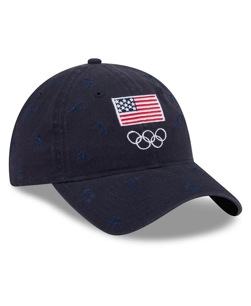 New Era Men's Navy Team Usa Pictogram 9TWENTY Adjustable Hat