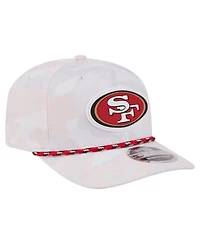 New Era Men's White San Francisco 49ers Camo Rope 9SEVENTY Adjustable Hat