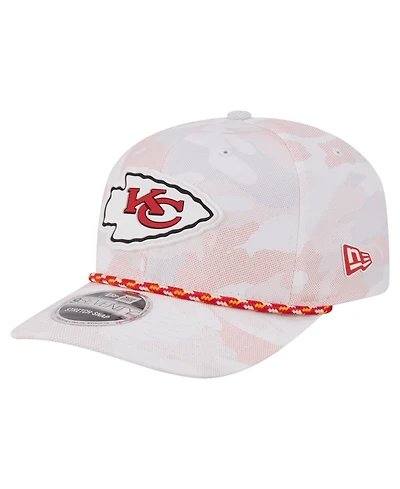 New Era Men's White Kansas City Chiefs Camo Rope 9SEVENTY Adjustable Hat