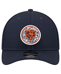 New Era Men's Navy Chicago Bears Floral 9FORTY M-Crown Trucker Adjustable Hat