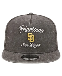 New Era Men's Black San Diego Padres City Slogan A-Frame 9FIFTY Snapback Hat