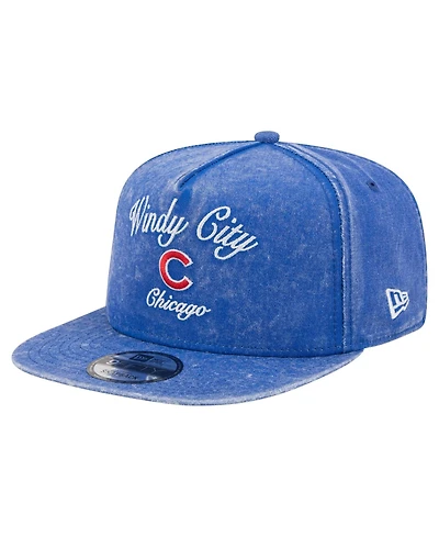 New Era Men's Royal Chicago Cubs City Slogan A-Frame 9FIFTY Snapback Hat
