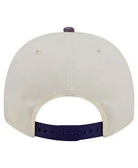 New Era Men's Cream/Purple Minnesota Vikings Washed A-Frame 9FIFTY Snapback Hat