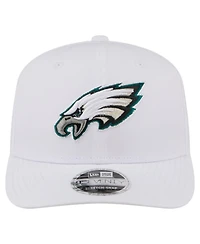 New Era Men's White Philadelphia Eagles Name Plate 9SEVENTY Adjustable Hat