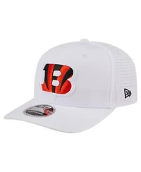 New Era Men's White Cincinnati Bengals Name Plate 9SEVENTY Adjustable Hat
