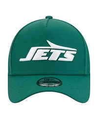 New Era Big Boys and Girls Green New York Jets 9FORTY A-Frame Adjustable Hat