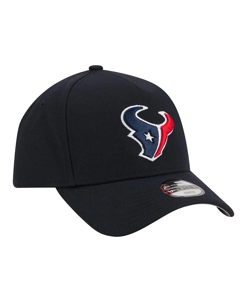 New Era Big Boys and Girls Navy Houston Texans 9FORTY A-Frame Adjustable Hat