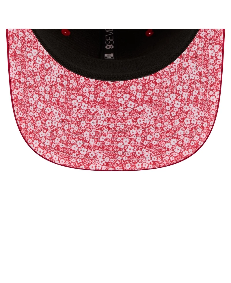New Era Men's Red St. Louis Cardinals Floral Patch 9SEVENTY Adjustable Hat