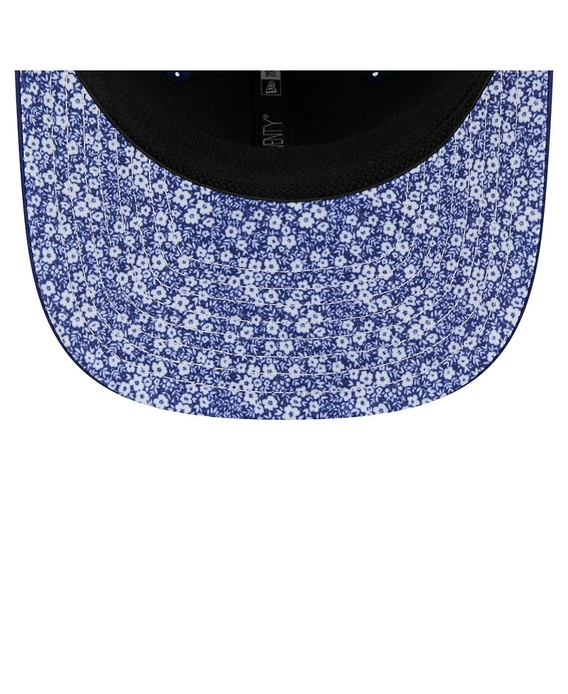 New Era Men's Royal Los Angeles Dodgers Floral Patch 9SEVENTY Adjustable Hat
