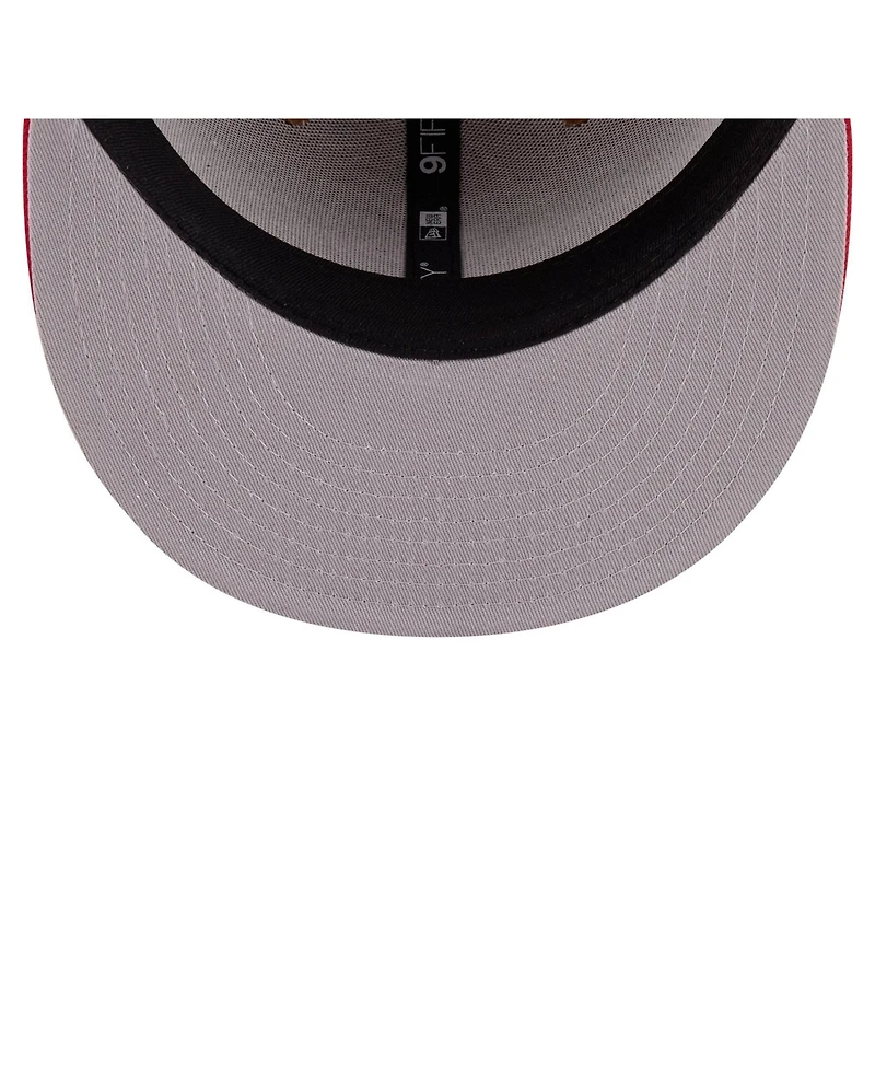 New Era Men's Khaki/Red Cincinnati Reds Ice Cream 9FIFTY Snapback Hat