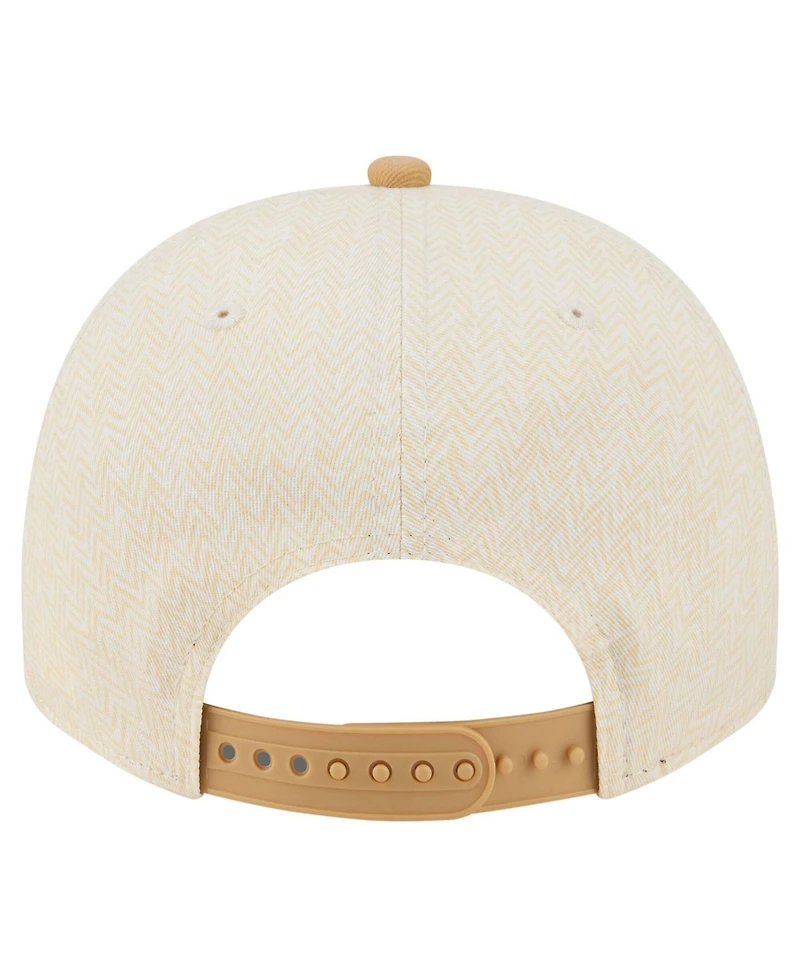 New Era Men's Cream Buffalo Bills Herringbone 9FIFTY A-Frame Snapback Hat