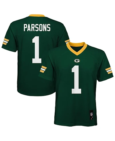 Outerstuff Big Boys and Girls Micah Parsons Green Bay Packers Replica Jersey