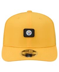 New Era Men's Gold Pittsburgh Steelers Micro Badge 9SEVENTY Adjustable Hat