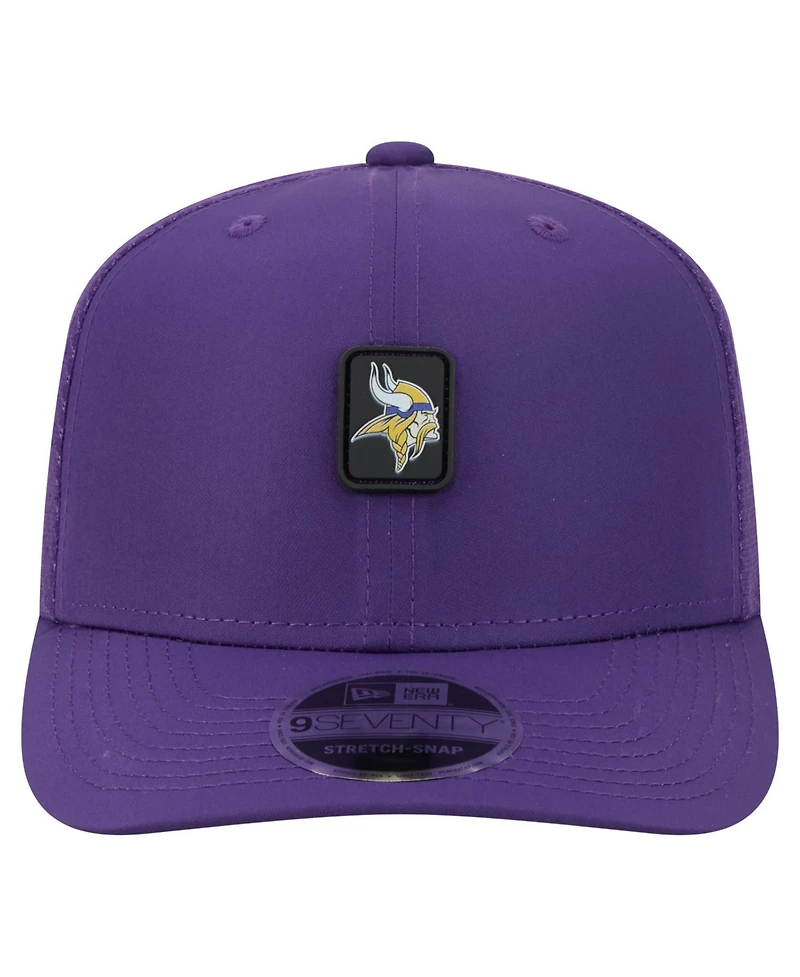 New Era Men's Purple Minnesota Vikings Micro Badge 9SEVENTY Adjustable Hat