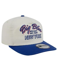 New Era Men's Cream New York Giants Script 19TWENTY Adjustable Hat